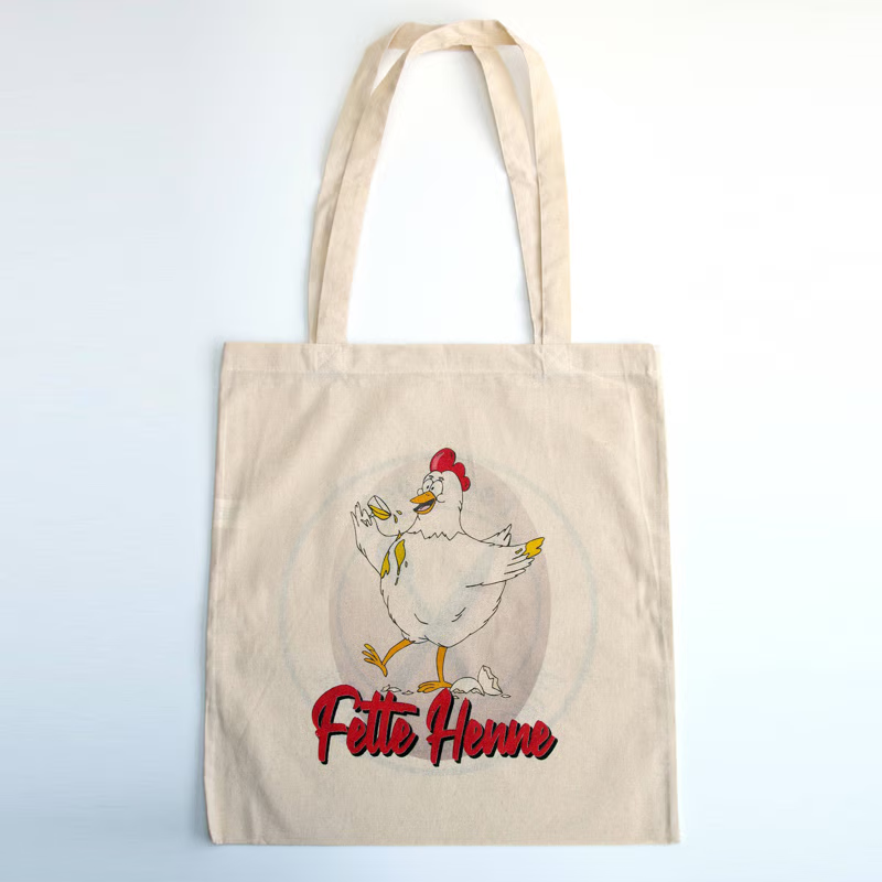 Jutebeutel „Fette Henne“